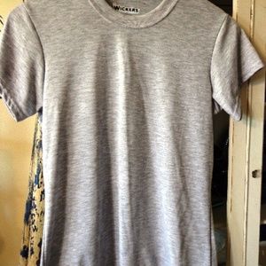 T-Shirt W's Sz S NWOT WICKERS Gray Heather